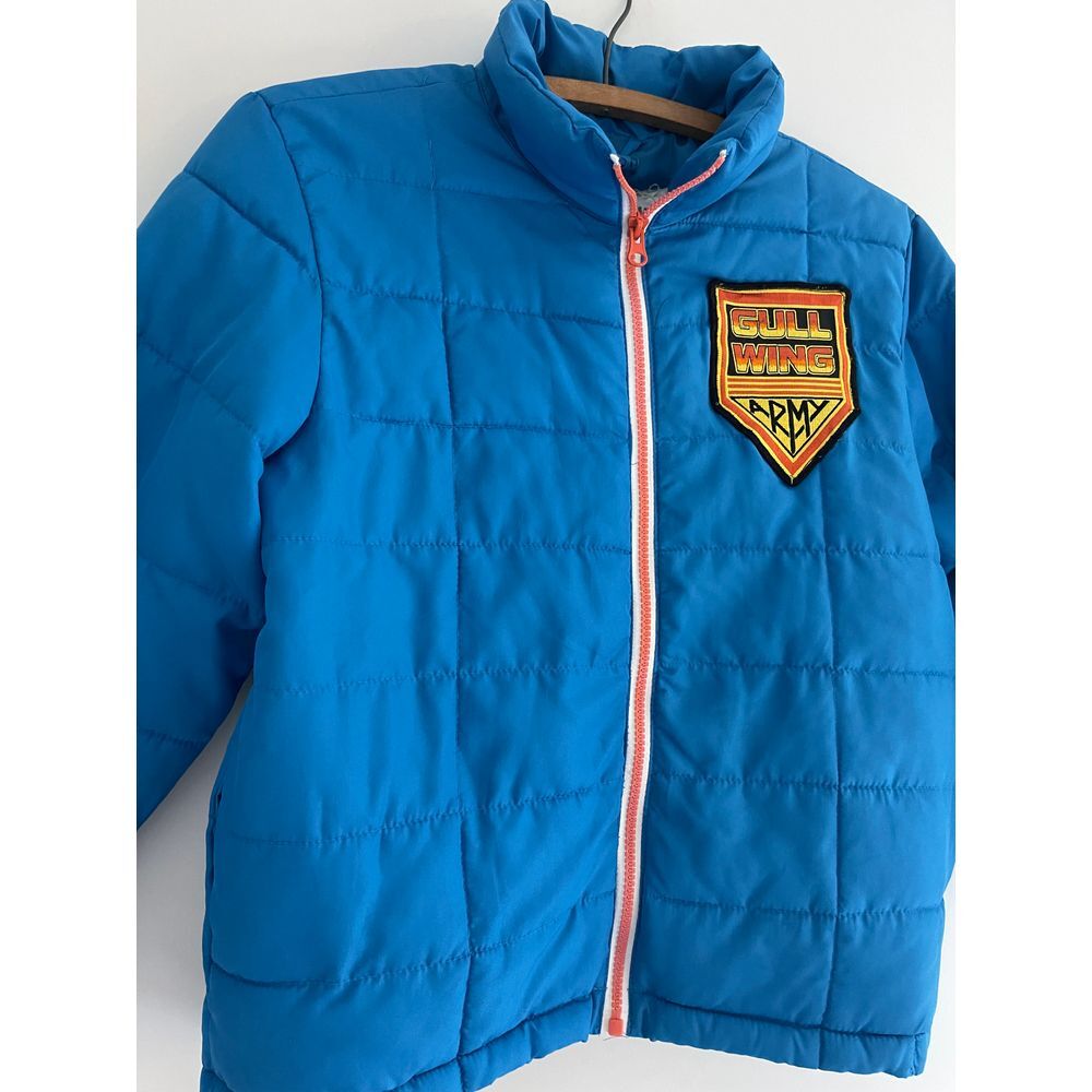 Retro‎ Youth Puffer Jacket W/Vintage Gullwing Army Patch Size 8 Skateboarding - Picture 4 of 11